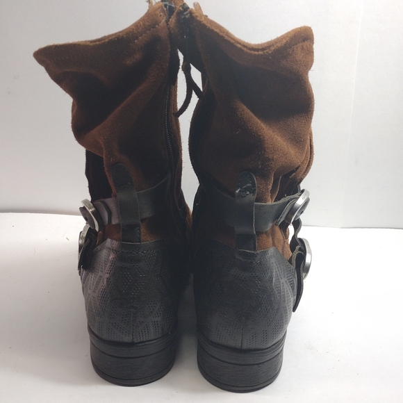 Mis Mooz Sydney Apocalypse Boots l Size 9.5 40 EU l Discontinued l Double Buckle - Picture 8 of 16